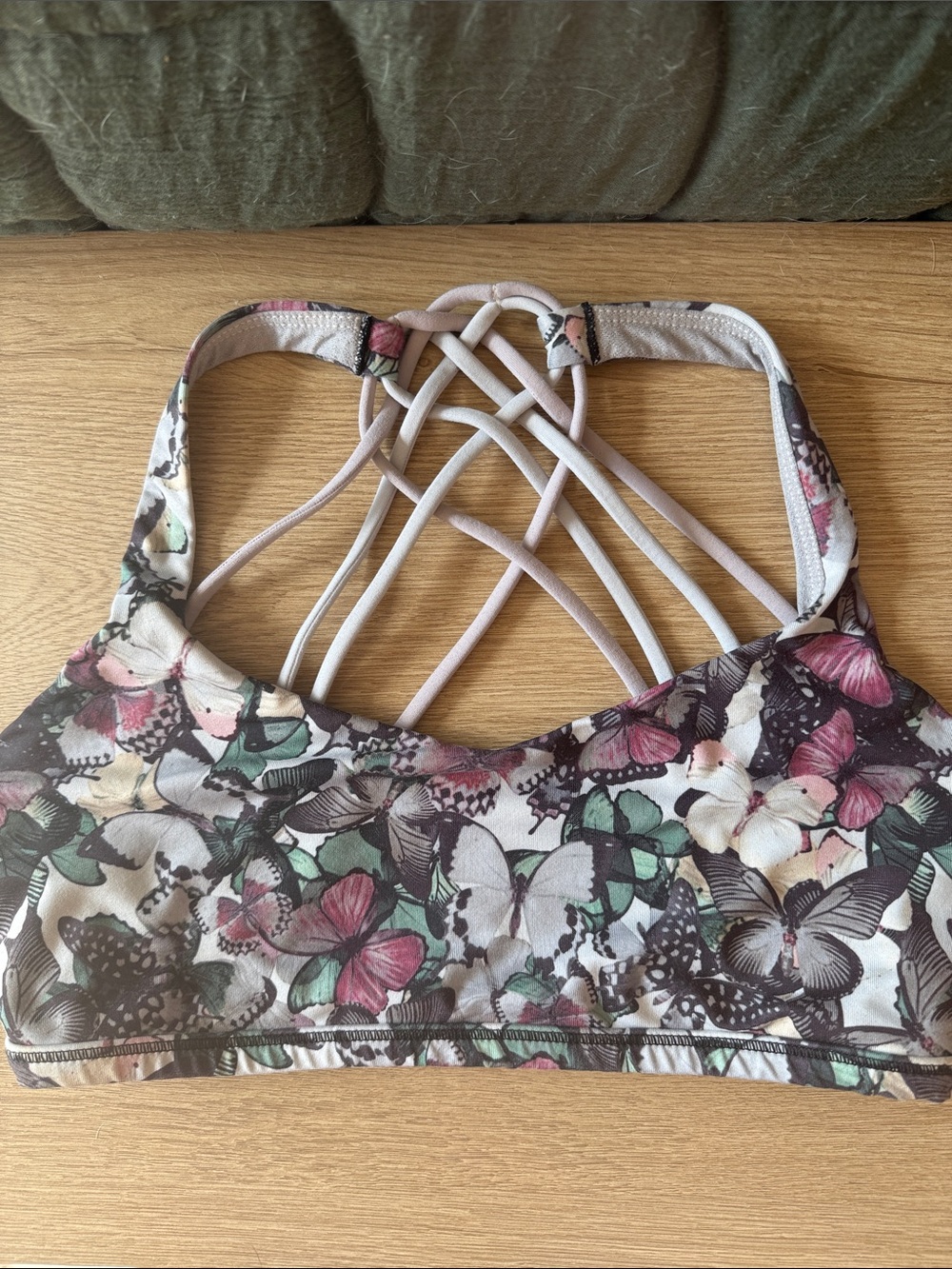 Lululemon Butterfly Print Strappy Sports Bra - Multi